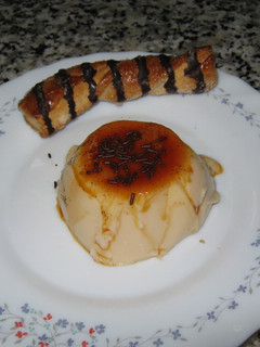 Una foto de Flan de vainilla sin huevo
