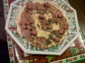 Una foto de Pizza de maíz