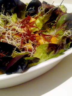 Una foto de Ensalada Ibérica templada