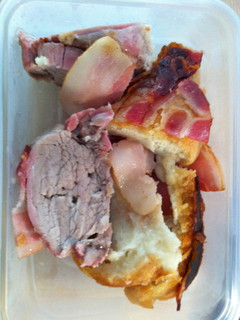 Una foto de Solomillo al horno con bacon