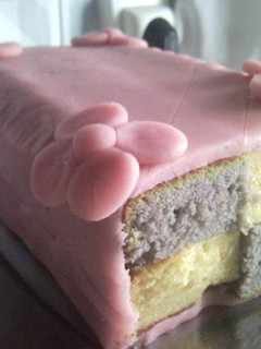 Una foto de Tarta de Battenberg