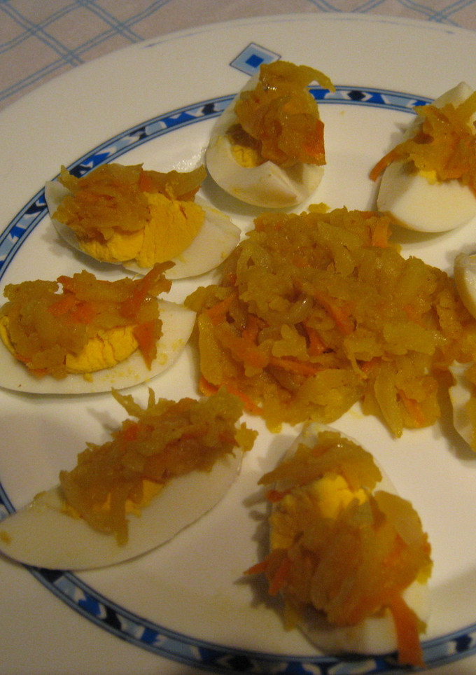 Una foto de Huevos cocidos al curry