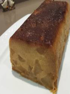 Una foto de Pudín de manzana (microondas)