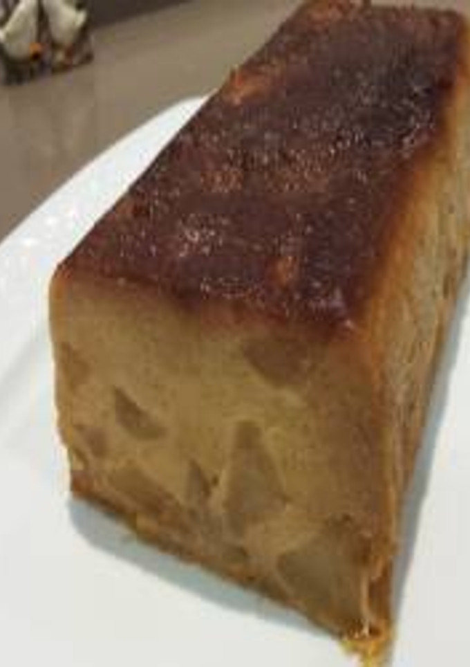 Una foto de Pudín de manzana (microondas)
