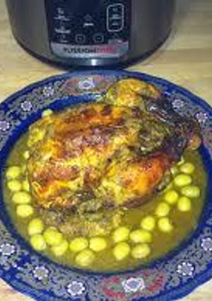 Una foto de Pollo al horno estilo marroqui