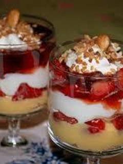 Una foto de Trifle ingles