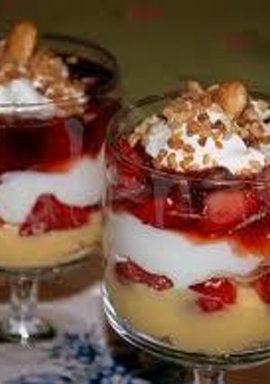 Una foto de Trifle ingles