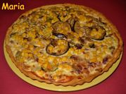 Una foto de quiche saludable