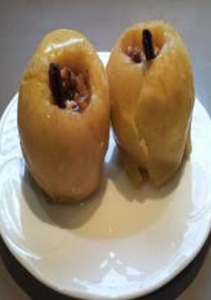 Una foto de Manzanas asadas en la Olla Expres Rápida
