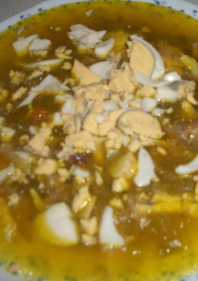 Una foto de Sopa de tapioca de ave