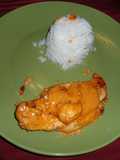 Pechugas en salsa de pimiento morrón