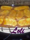 Tarta de soletillas de mermelada de albaricoque