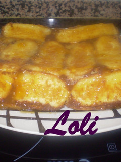Una foto de Tarta de soletillas de mermelada de albaricoque