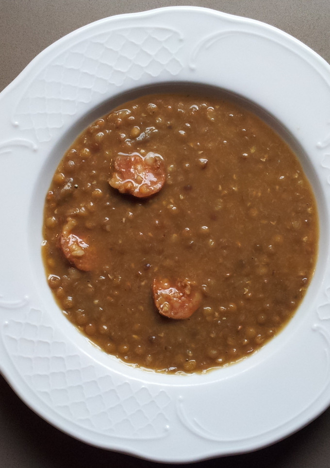 Una foto de Lentejas con chorizo ibérico (fáciles y muy buenas)
