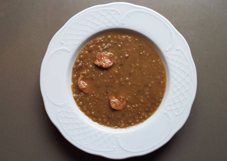 Lentejas con chorizo ibérico (fáciles y muy buenas)