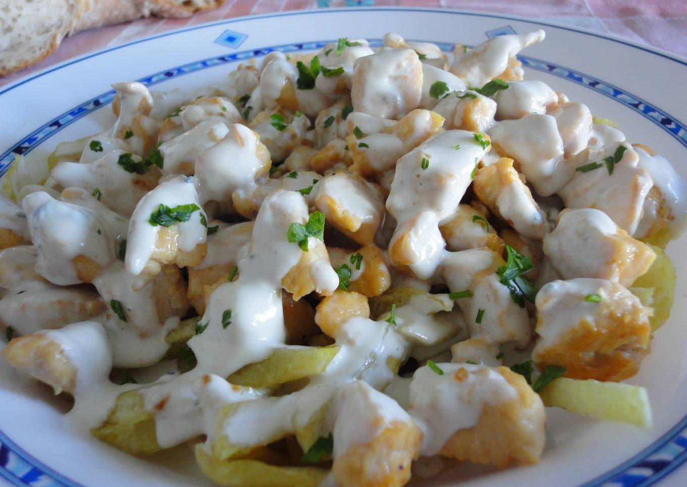Raxo de pollo al capricho español<br />