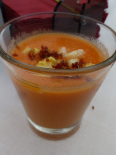 Una foto de Gazpacho tradicional