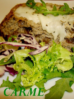 Una foto de Pastel de berenjenas y bacalao en microondas