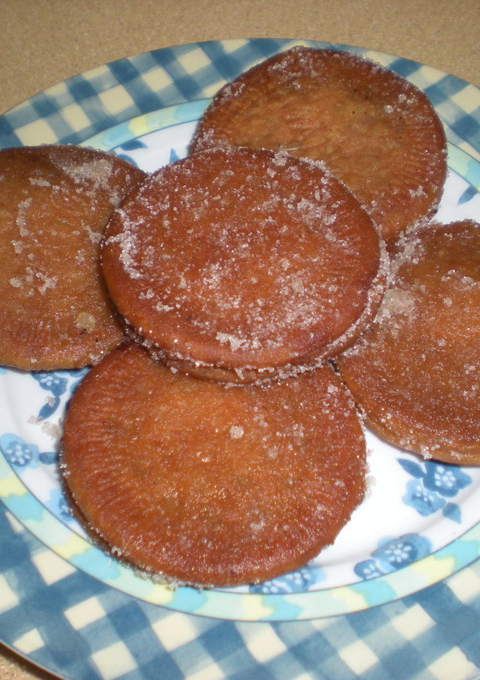 Una foto de Galletas con chocolate fritas