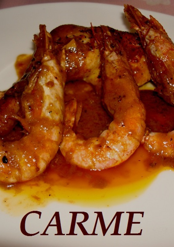 Una foto de Pollo con gambas a la catalana