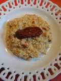 Risotto de tomates secos en aceite