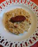 Risotto de tomates secos en aceite