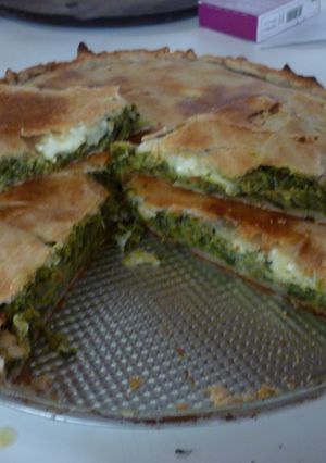 Una foto de Tarta de acelga y calabaza casera