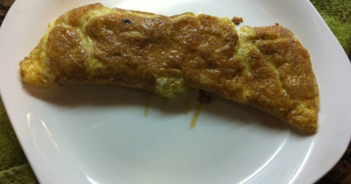 Tortilla francesa con queso y pavo Receta de Marieta Cookpad