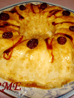 Una foto de Flan mousse de manzana