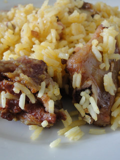 Una foto de Arroz al horno con costilla ibérica adobada