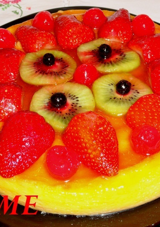 Una foto de Tarta de queso con frutas