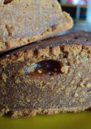 Una foto de Torta brownie de caramelo