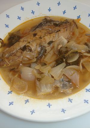 Una foto de Caballa en escabeche