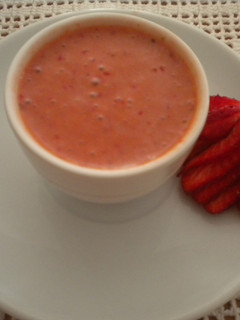 Una foto de Vinagreta de fresas