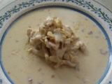 Pollo con crema y loroco