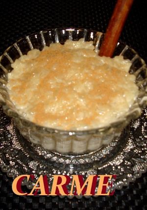 Una foto de Arroz con horchata de chufa
