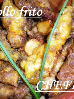 Una foto de Pechugas fritas de pollo al curry
