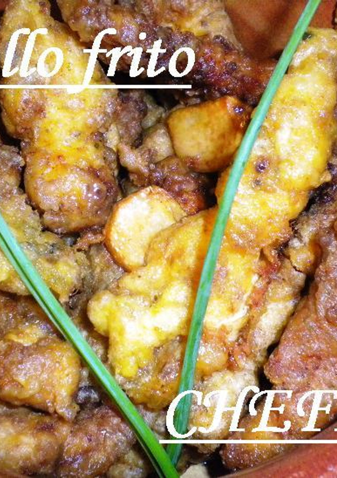 Una foto de Pechugas fritas de pollo al curry