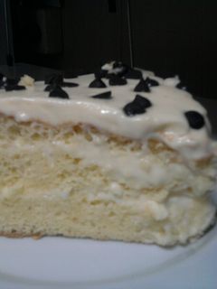 Una foto de Torta con crema condensada de limón