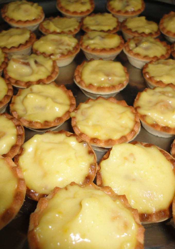 Una foto de Tartaletas con crema de plátano