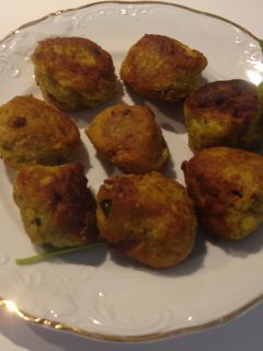 Una foto de Croquetas de verduras con tropezones de jamón serrano