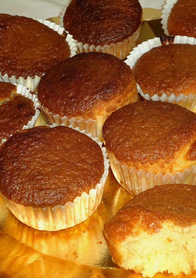 Una foto de Magdalenas de manzana golden