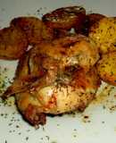 Pollo asado a la cerveza