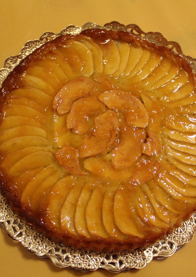 Una foto de Tarta de manzanas en gajos