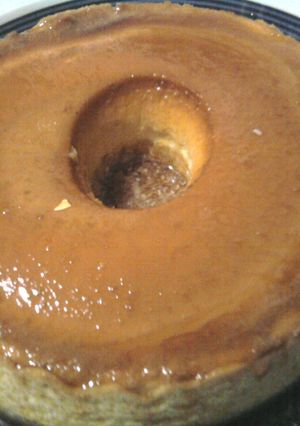 Una foto de Flan casero de vainilla al microondas