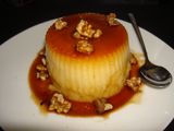 Flan con nueces