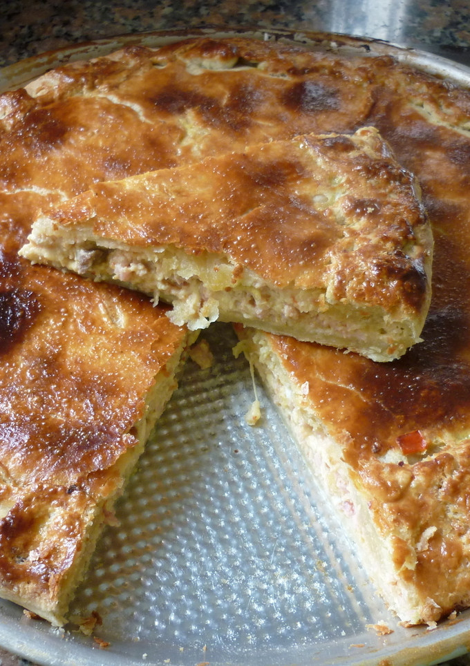 Una foto de Tarta con sobrantes de rellenos casera