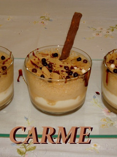 Una foto de Texturas de café y queso mascarpone