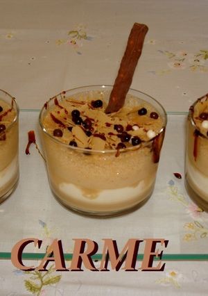 Una foto de Texturas de café y queso mascarpone