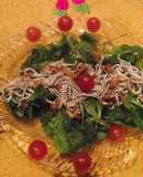 Ensalada templada con gulas